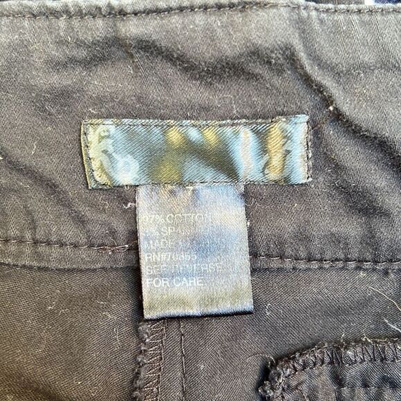 Mandee Women's Black Stretch Mid Rise Capri Cropped Pant - Picture 5 of 5